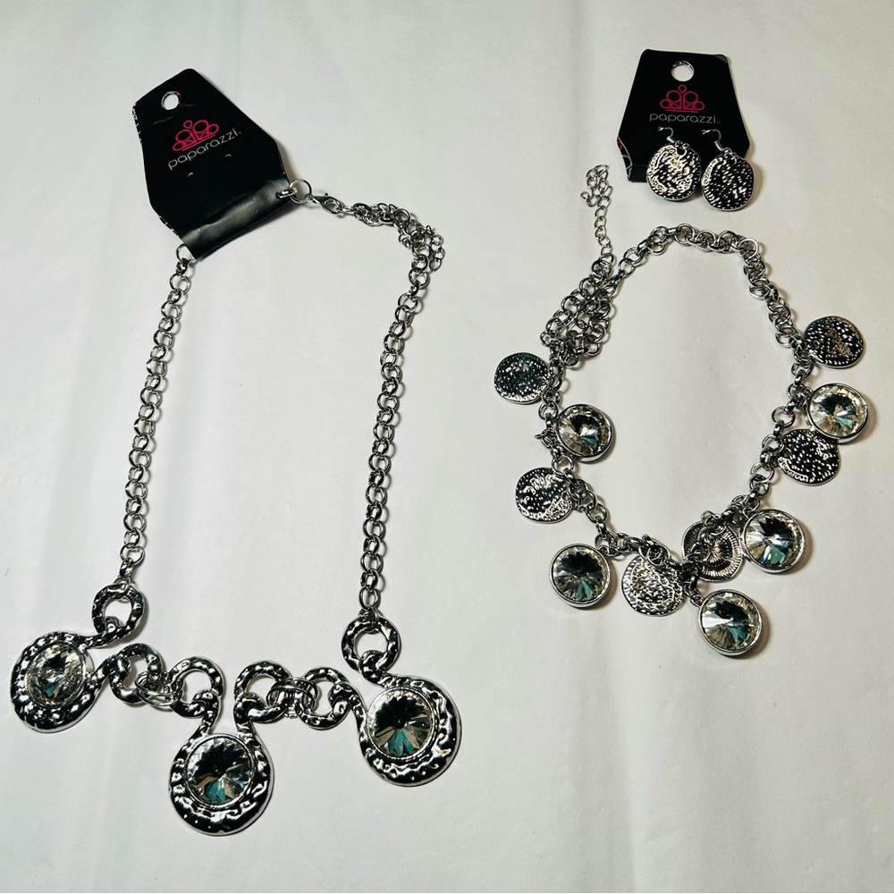 Statement Necklaces Rhinestone And Silver Tone Ne… - image 7